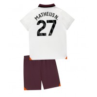 Manchester City Matheus Nunes #27 Bortadräkt Barn 2023-24 Kortärmad (+ Korta byxor)